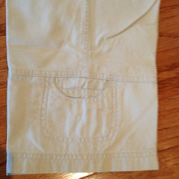 Tan Capris with tie at waist - Picture 3 of 3